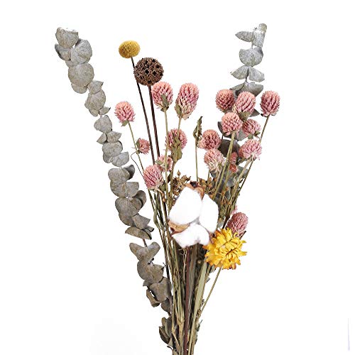 NAHUAA Un Ramo Flores Secas Flores Artificiales Florero Arreglo Floral Decoración del Hogar Adornos utilizados para Decorar Cocina Sala de Estar Dormitorio