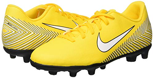 Nike Jr Vapor 12 Club GS NJR FG/MG, Zapatillas de Fútbol Unisex Niños, Multicolor (Amarillo/White-Black-Black 710), 37.5 EU