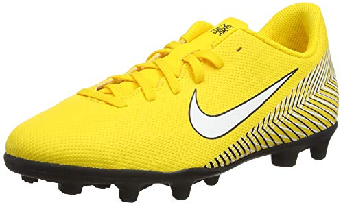 Nike Jr Vapor 12 Club GS NJR FG/MG, Zapatillas de Fútbol Unisex Niños, Multicolor (Amarillo/White-Black-Black 710), 37.5 EU