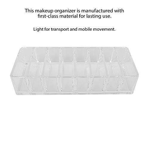 Organizador de maquillaje acrílico de 8 ranuras, bandeja de soporte de lápiz labial, estante de almacenamiento de maquillaje cosmético, vitrina, organizador de exhibición de perfumes, unidades de caja