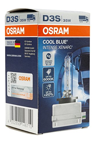 OSRAM XENARC COOL BLUE INTENSE D3S HID, lámpara de xenón, lámpara de descarga, 66340CBI, estuche (1 unidad)