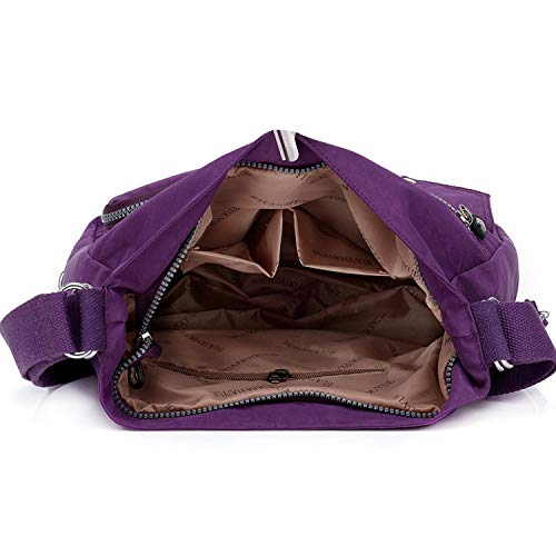 Outreo Mujer Bolsos de Moda Impermeable Mochilas Bolsas de Viaje Bolso Bandolera Sport Messenger Bag Bolsos Baratos Mano para Tablet Escolares Nylon