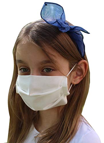 Pack 5x Mascarilla Higiénica Reutilizable UNE 0065 Tela 100% Algodón - Niño 9-12 años M - BFE 98% - Lavable - Premium - Homologada en España - Cottonblock