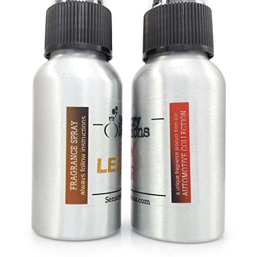 Pack de 2 ambientadores para coche de Sensory Decisions, olor a coche nuevo y a cuero