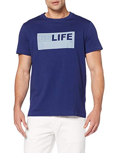 Pepe Jeans Iggy M Camiseta, Azul (Steel Blue 563), Medium para Hombre