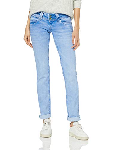 Pepe Jeans Venus Vaqueros, Azul (Light Used Denim Wv2), 34W / 32L para Mujer