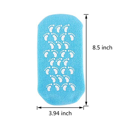 Pinkiou Calcetines de gel de silicona para pie agrietado seco Hidratante Blanqueamiento Suavizante
