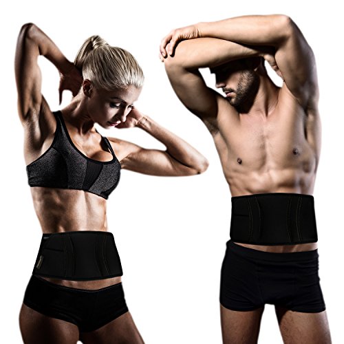 Plastimea Electroestimulador Abdominal Muscular Gluteos Masajeador Eléctrico Meabelt 1000 Cinturón para Hombre y Mujer Cinturón Abdominal EMS Abs Trainer