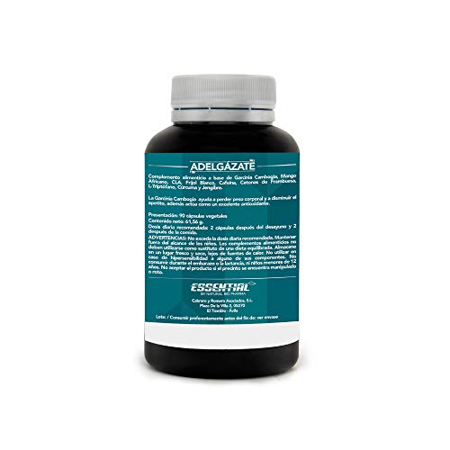 Potente Adelgazante, Quemagrasas y Reductor del Apetito | Acción adelgazante 3 en 1 100% eficaz | Estimulante del Metabolismo | Pierde peso rápida y naturalmente | 90 Cápsulas.
