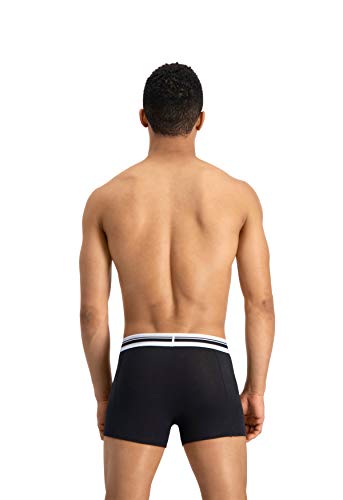 Puma Placed Logo - Pack de 2 bóxers para hombre, color negro, talla L