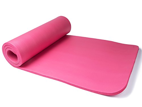 QUBABOBO Colchonetas de Yoga 15mm Gruesa Antideslizante Esterilla para Ejercicio Pilates Fitness Workout y Gimnasia con bolsa de transporte y correa