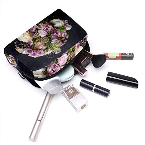 Real Shot Flowers - Bolsa de maquillaje multifuncional para cosméticos