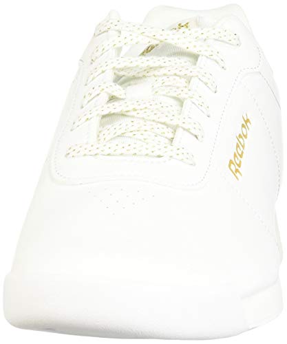 Reebok Royal Charm, Zapatillas de Deporte Interior para Mujer, Blanco (White/Gold Metallic 000), 38 1/3 EU