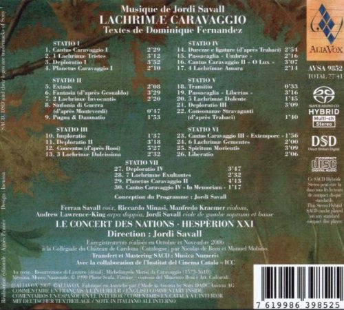 Savall: Lachrimae Caravaggio (Sacd);  Jordi Savall