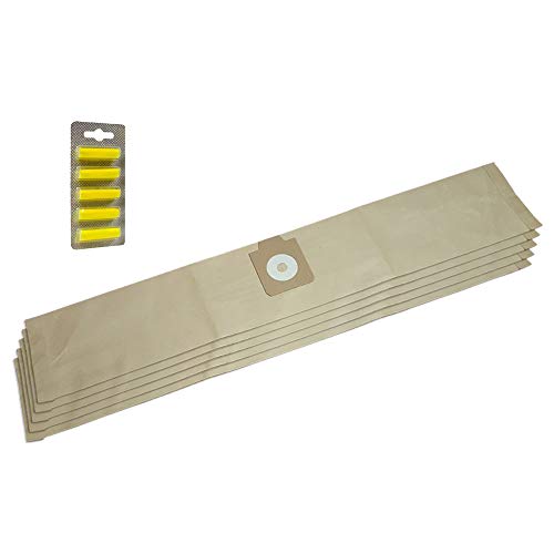 Set 5 Ambientadores + 5 Bolsas de aspiradora para ELECTROLUX Pro Z 951, Terrier, UZ 173, UZ173, UZ 920, UZ920 Profi Power