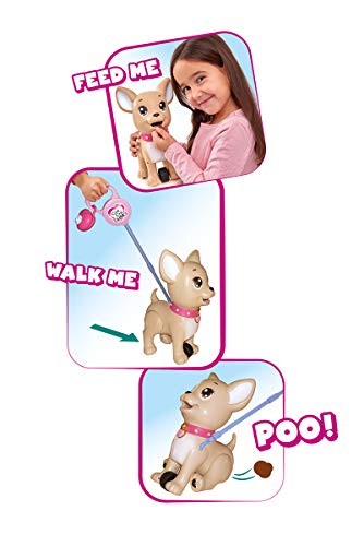Simba Poo Puppy Perro CHI Love Paseo PO ¡Dale DE Comer Y PASEALO hasta Que Haga Popo, Multicolor (5893264)