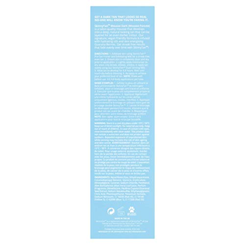 Skinny Tan Mousse Fake Tan DARK by Skinny Tan