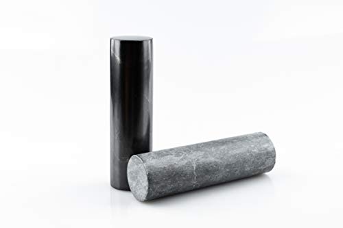 SN NATURSTEIN UG - Armonizador Shungit y Esteatita | Gema y piedra curativa originaria de Carelia - Pack 2 x 3