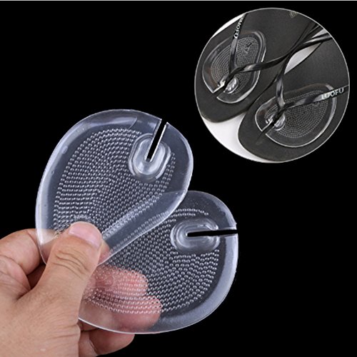 SOFIT GH10 1 par de Gel de Silicona Cojín, la Pedimed de Silicona Protectores de Sandalias, Almohadillas Sandalia Silicona Transparente Cojín para una Sensación Como Descalza, Apoyo el Empeine