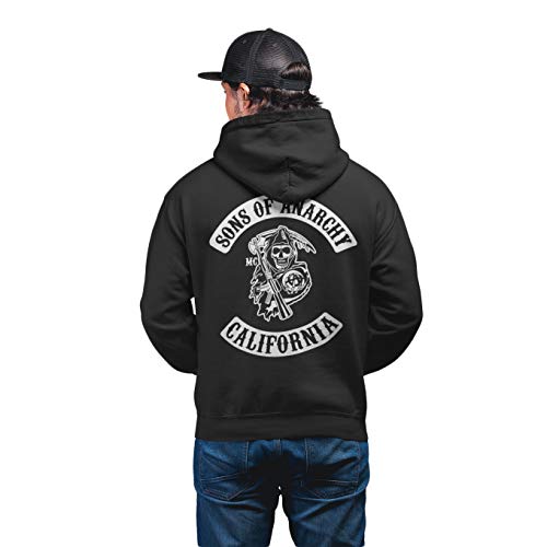 Sons of Anarchy Cremallera Estilo Sudadera con Capucha (S-3XL) 3XL
