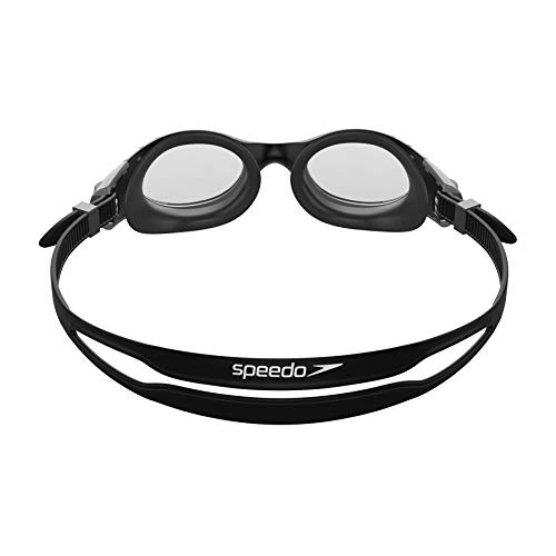 Speedo Futura Biofuse Flexiseal Junior Gafas de Natación, Unisex Adulto, Negro/Gris, Talla Única