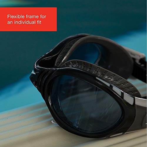 Speedo Futura Biofuse Flexiseal Junior Gafas de Natación, Unisex Adulto, Negro/Gris, Talla Única