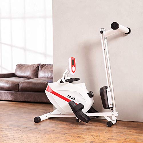 SportPlus Máquina de Remo Fitness para Uso Interior – Incluye Receptor de Ritmo Cardíaco de 5 kHz en de Remo – Máquina de Remo Plegable – Máx. Peso Usuario 150 Kg
