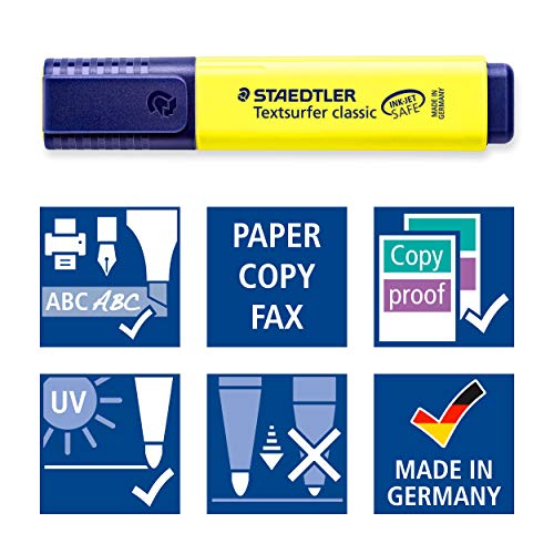 STAEDTLER 364WP4 - Estuche con 4 Marcadores Fluorescentes, Multicolor