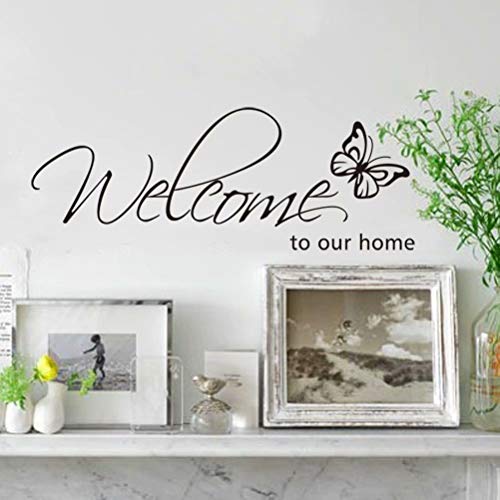 SUNXIN Pegatina todo comienza con un sue?o para dormitorios color negro Decoracion pared Estilo único