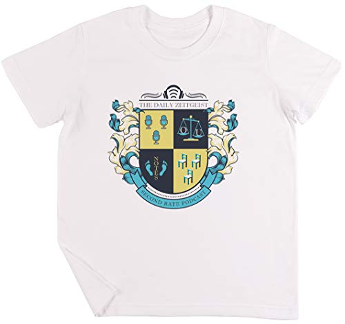 The Daily Zeitgeist Official Crest - The Daily Zeitgeist Niños Chicos Chicas Unisexo Camiseta Blanco