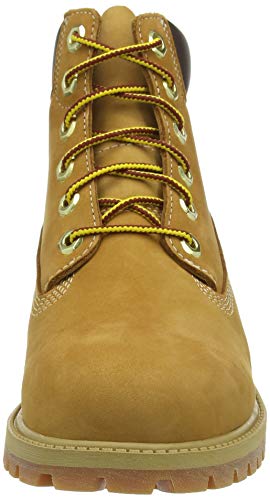 Timberland 6-Inch Premium WP, Botas Clasicas Unisex Niños, Amarillo (Wheat Nubuck), 39.5 EU