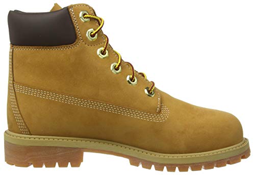 Timberland 6-Inch Premium WP, Botas Clasicas Unisex Niños, Amarillo (Wheat Nubuck), 39.5 EU