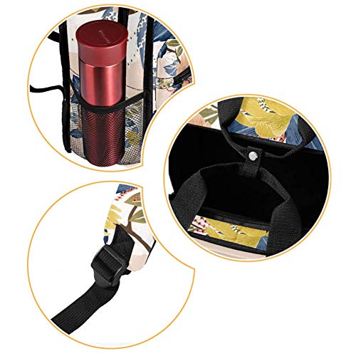 TIZORAX - Mochila para mujer con ramo de flores, para adolescentes, niñas, colegio, colegio, bolsa de libros acolchada, senderismo, bolsas de viaje, casual