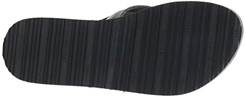 Tommy Hilfiger Tommy Loves NY Beach Sandal, Chanclas para Mujer, Negro (Black 990), 39 EU