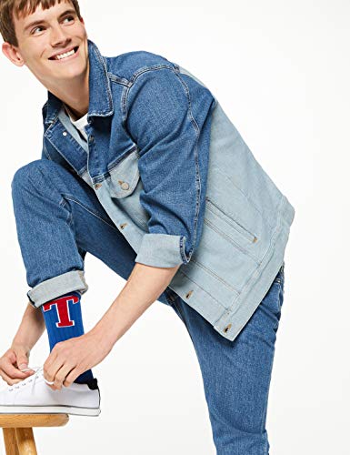Tommy Jeans Hombre Tjm Scanton Heritage Slim Jeans, Azul (TJ DENIM COLORBLOCK 1A4), W30/L34