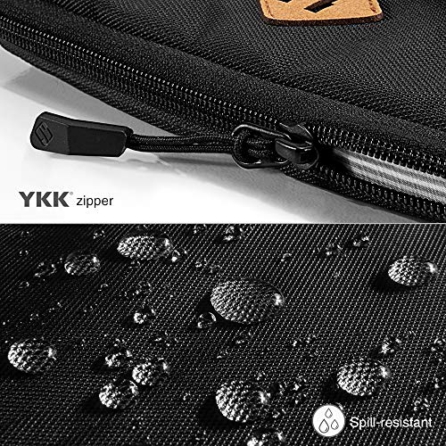 tomtoc 11" Bolso Portátil de Hombro para 11" New iPad Pro, 10,5" New iPad Air 2019, 10,5 iPad Pro, 9,7 iPad, Microsoft Surface Go, Samsung Galaxy Tablet, Ajusta Apple Lápiz y Smart Keyboard, Negro