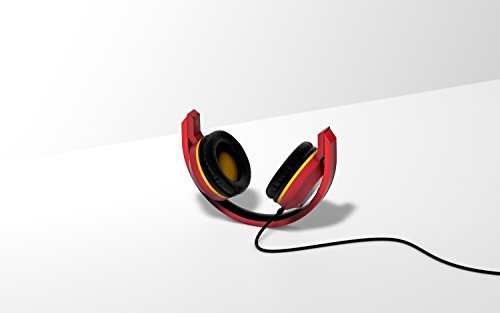 Tribe Marvel - Auriculares on-ear con micrófono I Auriculares Cascos para Iphone, Android, Movil, PS4, XBOX, PC, Computador - diseño Iron man
