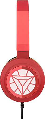 Tribe Marvel - Auriculares on-ear con micrófono I Auriculares Cascos para Iphone, Android, Movil, PS4, XBOX, PC, Computador - diseño Iron man