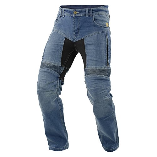 Trilobite Impresión de moto hombres pantalones vaqueros, luz azul, tamaño 46
