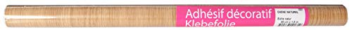 Venilia KF Basic Eiche natur 45cmx1,5m adhesiva Roble natural decorativa, muebles, papel pintado, lámina autoadhesiva, PVC, sin ftalatos, 1,5m, 53231, 45 cm x 45 m