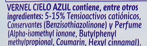 VERNEL Suavizante Concentrado Azul Botella 57 lavados [Pack de 4]