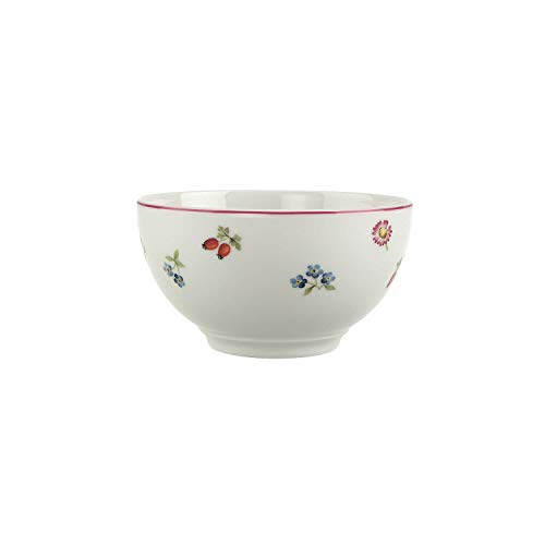 Villeroy & Boch Petite Fleur Tazón de cereales, Porcelana Premium, Blanco/Multicolor