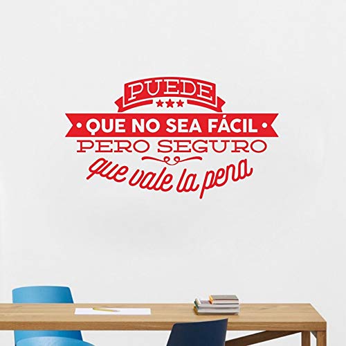 Vinilos decorativos de pared España Citas famosas Frases inspiradoras Tatuajes de pared Pegatinas Decoración de la sala de estar Pegatinas de pared para decoración del hogar A9 70x40cm