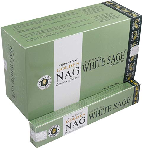 VISAYSHREE Incienso Golden NAG White Sage 15 grs