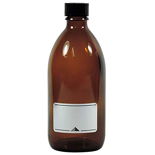 Viva Haushaltswaren frascos de Farmacia, Medicinal de/braunglasflasche inkulsive un Etiqueta identificadora, Vidrio, marrón, 2 x 250ml