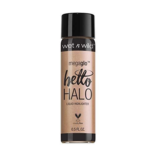 Wet n Wild Megaglo Helo Halo Liquid Highlighter (Guilded Glow)- Iluminador Líquido con Pigmentos Perlados Brillantes - 1 unidad