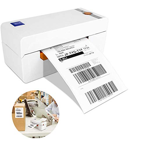 WFGZQ Fabricante De Etiquetas Térmicas De Escritorio, Impresora De Etiquetas De Código De Barras Ancho De La Máquina De Impresión Ajustable para Envío Rápido Compatible con Impresión De Etiquetas 4X6