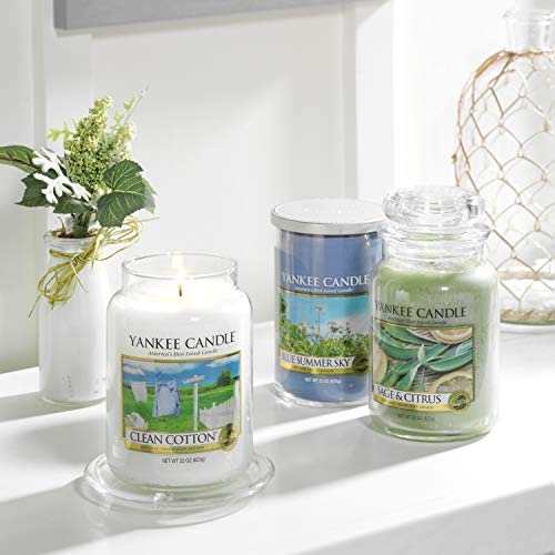 Yankee Candle vela en tarro mediano, Algodón blanco