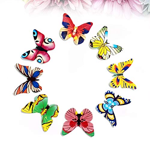 YeahiBaby 120PCS Wafer Paper Butterflies Mariposa Comestible Cake y Primeros de la Magdalena decoración de la Torta Color clasificado
