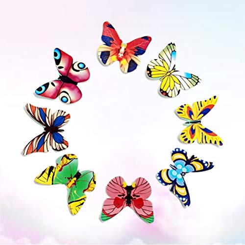 YeahiBaby 120PCS Wafer Paper Butterflies Mariposa Comestible Cake y Primeros de la Magdalena decoración de la Torta Color clasificado